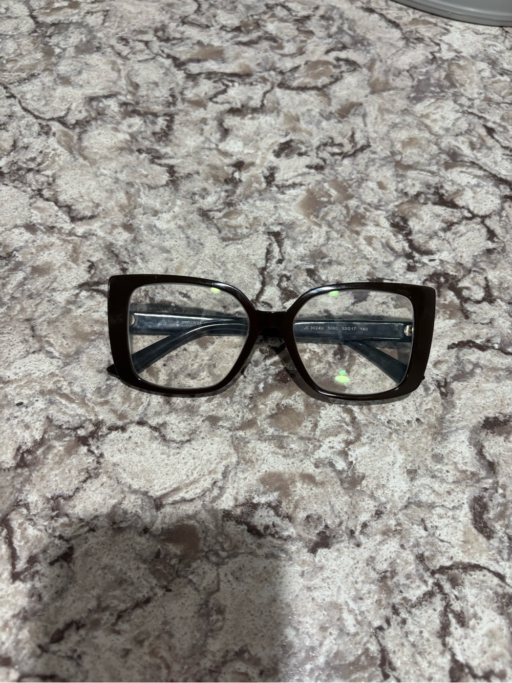 Jimmy Choo Black Round Logo Temple Sunglasses - Picture 4 of 5